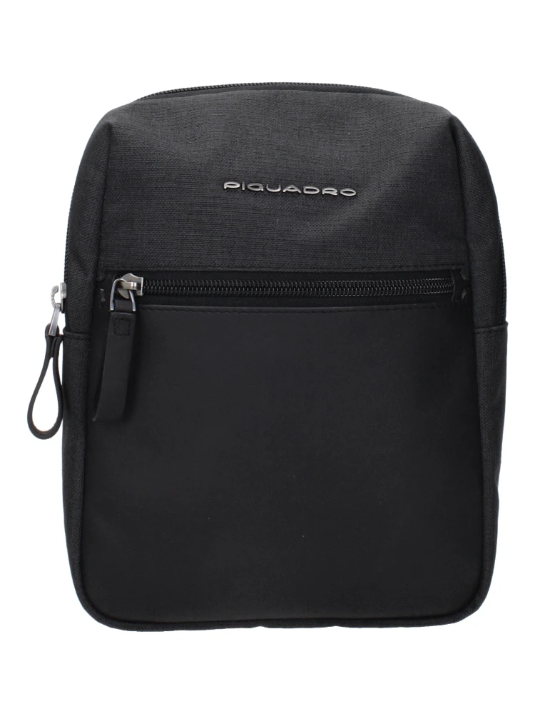 Black Fabric Crossbody Bag