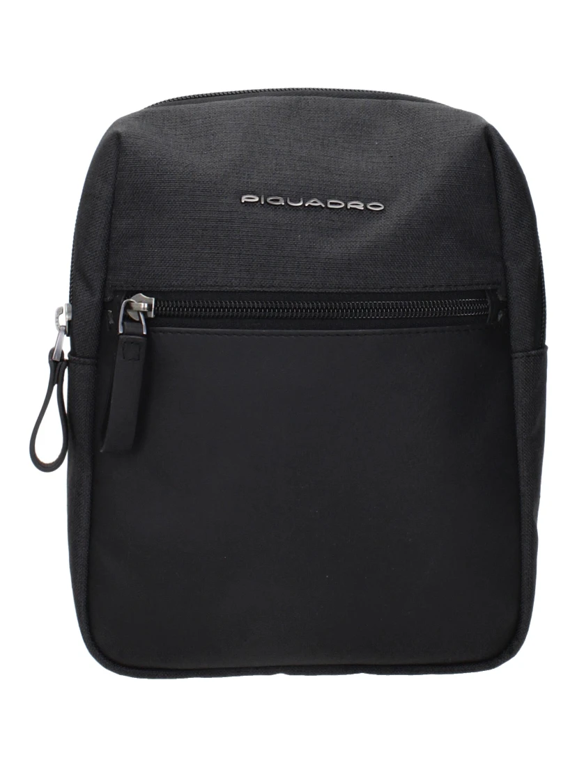 Black Fabric Crossbody Bag