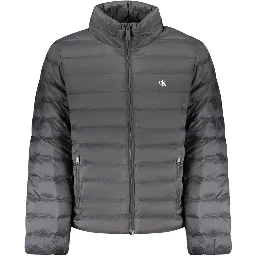 Black Polyamide Men Jacket