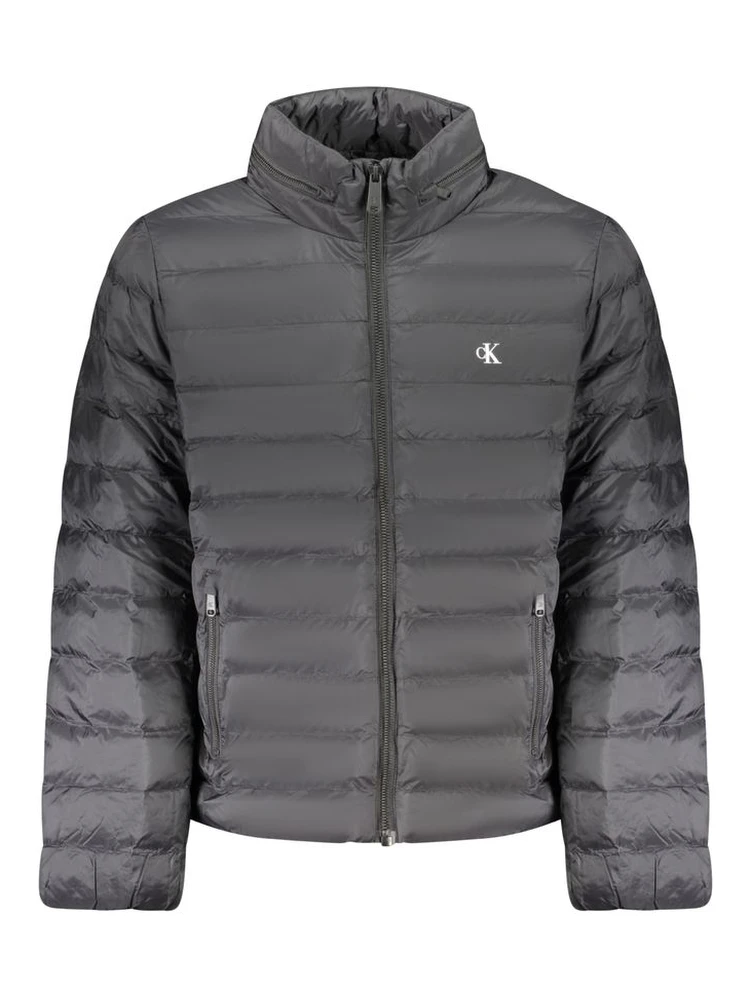 Black Polyamide Men Jacket