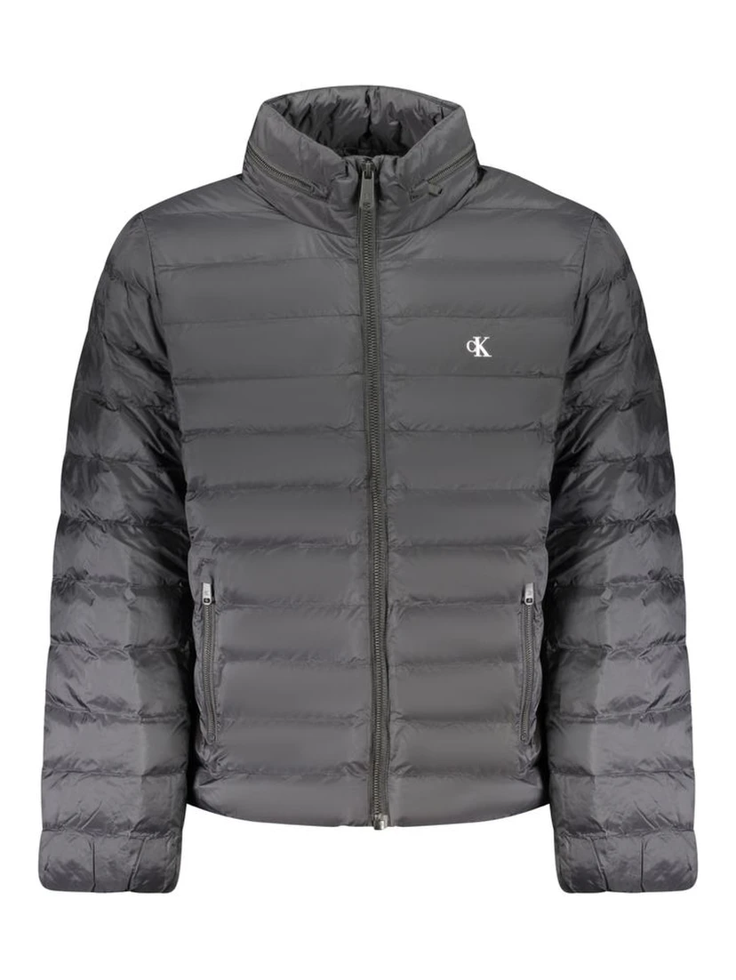 Black Polyamide Men Jacket