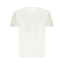 White Cotton Men T-Shirt