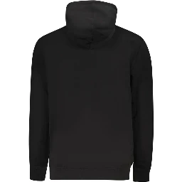 Black Cotton Men Sweater