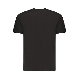 Black Cotton Men T-Shirt