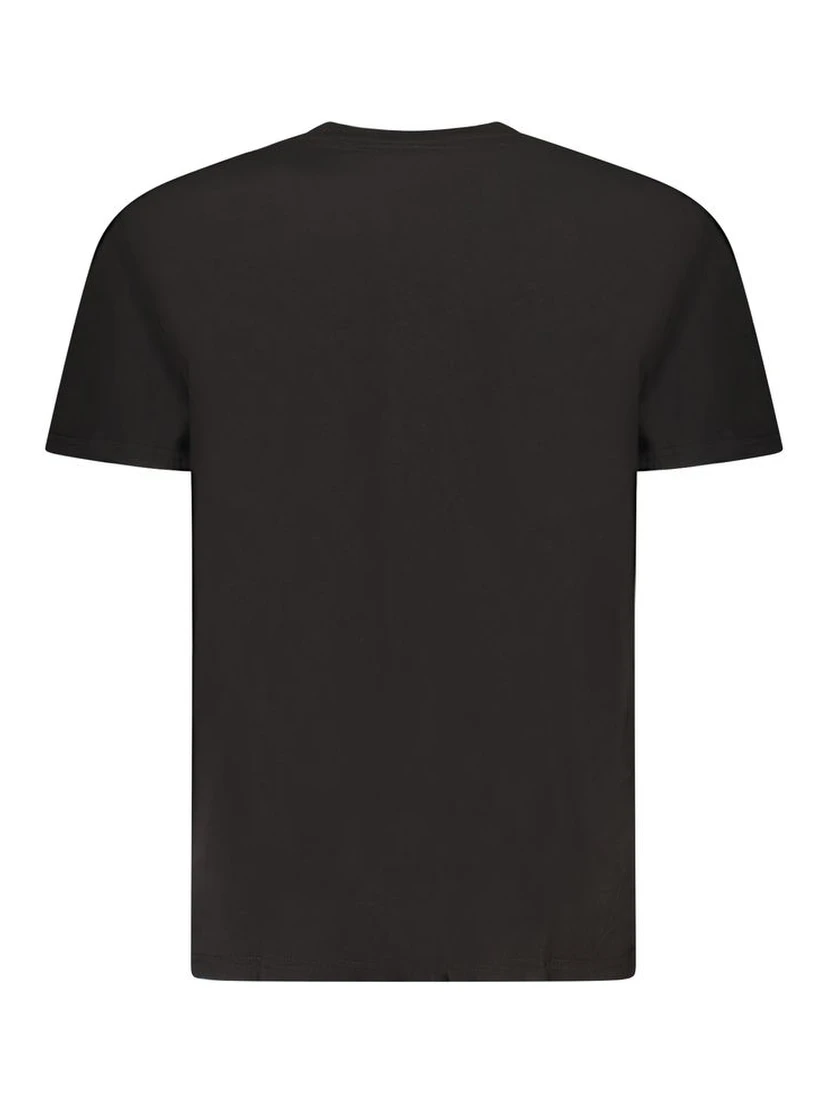 Black Cotton Men T-Shirt