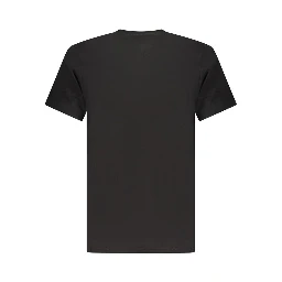 Black Cotton Men T-Shirt