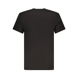 Black Cotton Men T-Shirt
