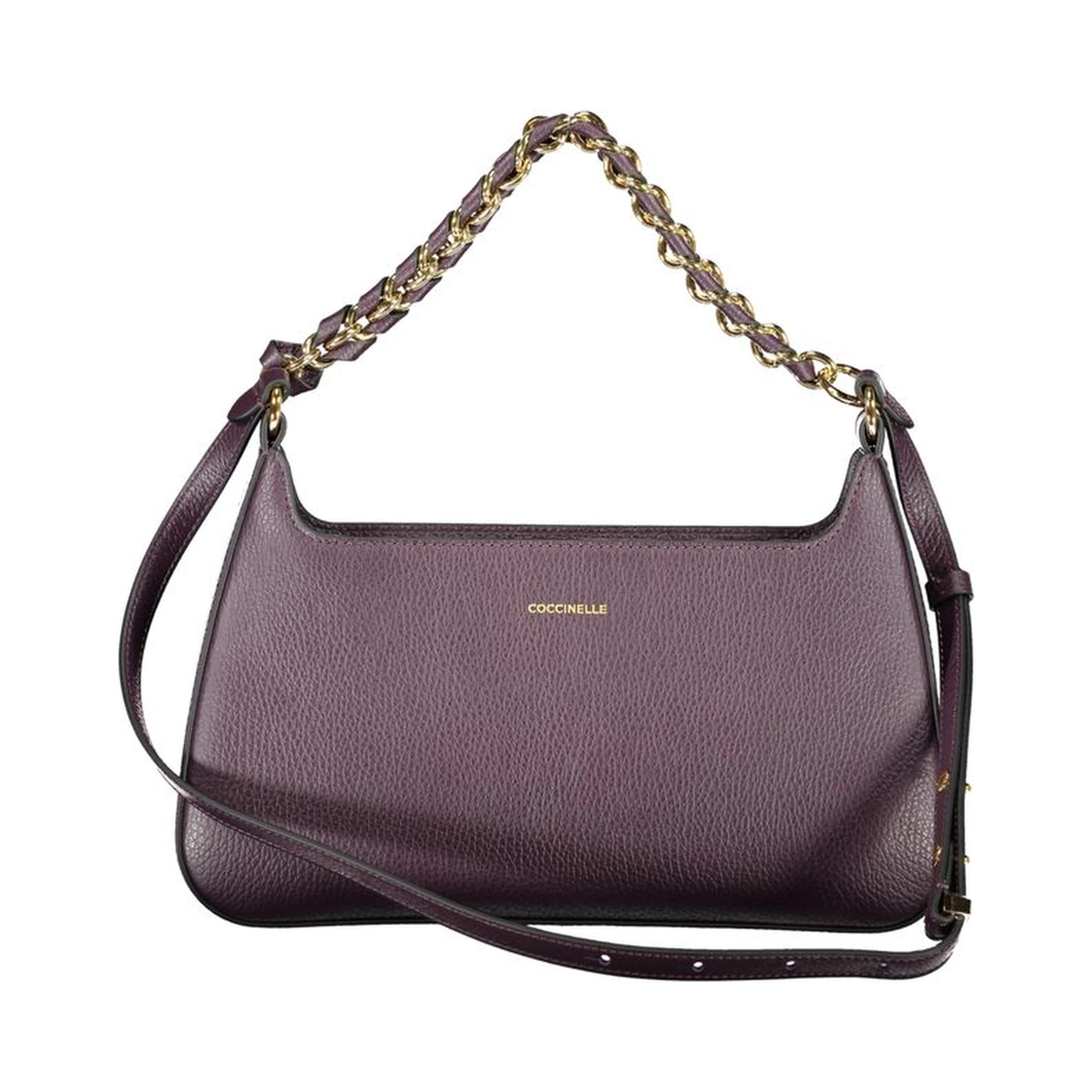 Purple Leather Women Handbag