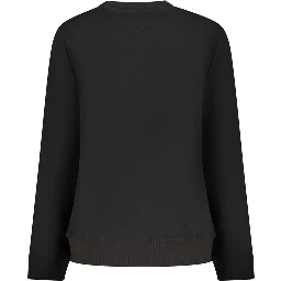 Black Cotton Women Sweater