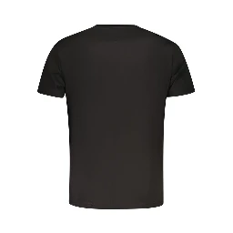 Black Cotton Men T-Shirt