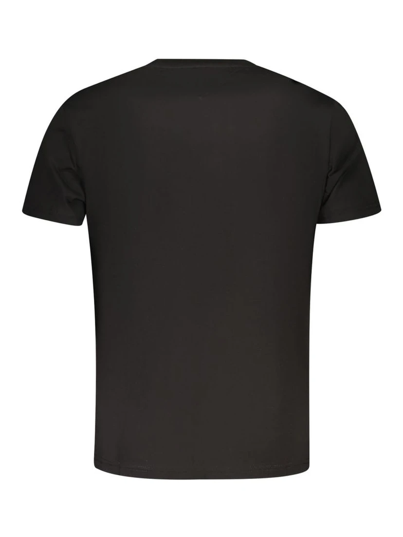 Black Cotton Men T-Shirt