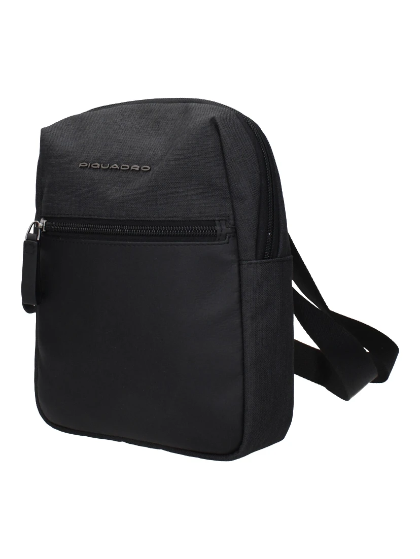 Black Fabric Crossbody Bag