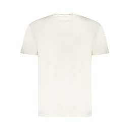 White Cotton Men T-Shirt