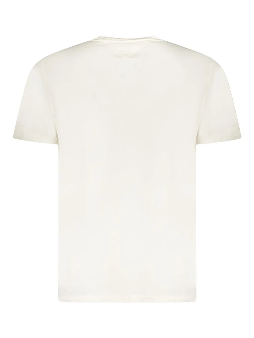 White Cotton Men T-Shirt