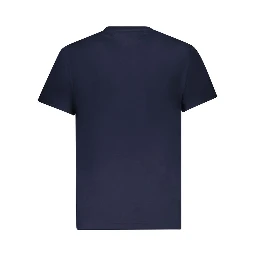 Blue Cotton Men T-Shirt