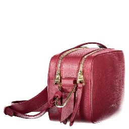 Purple Leather Women Handbag
