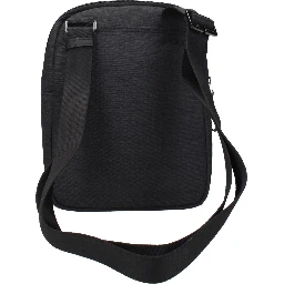 Black Fabric Crossbody Bag