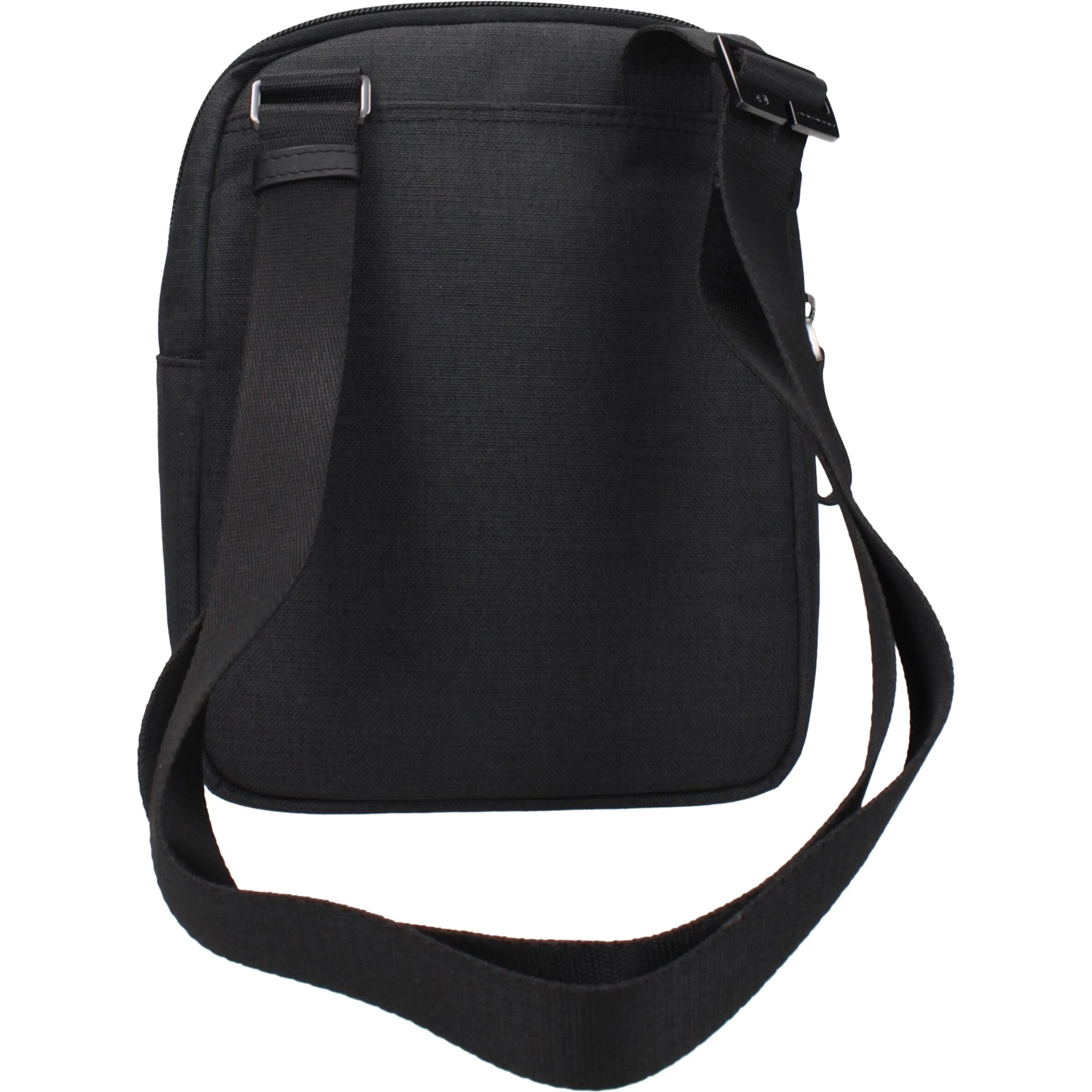 Black Fabric Crossbody Bag