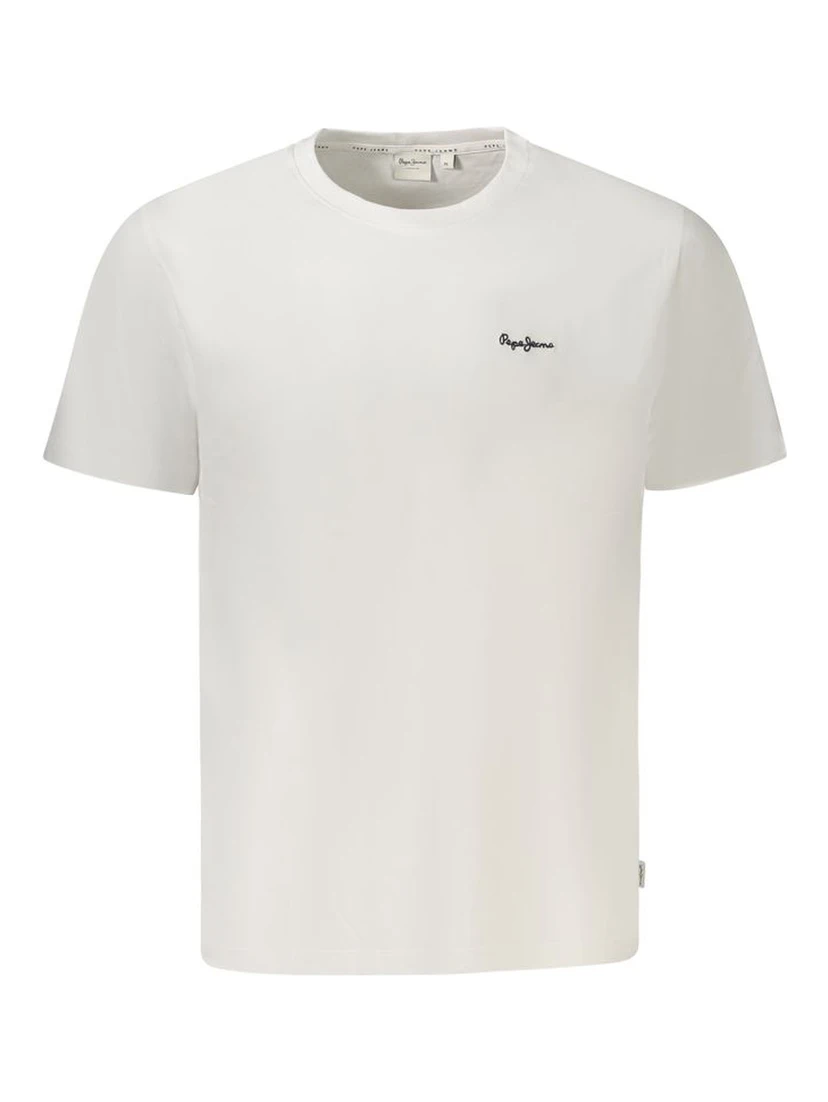 White Cotton Men T-Shirt