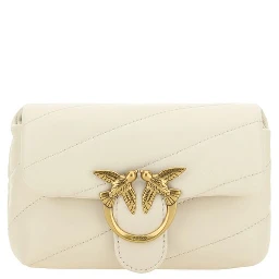 White Calf Leather Bos Taurus Shoulder Bag