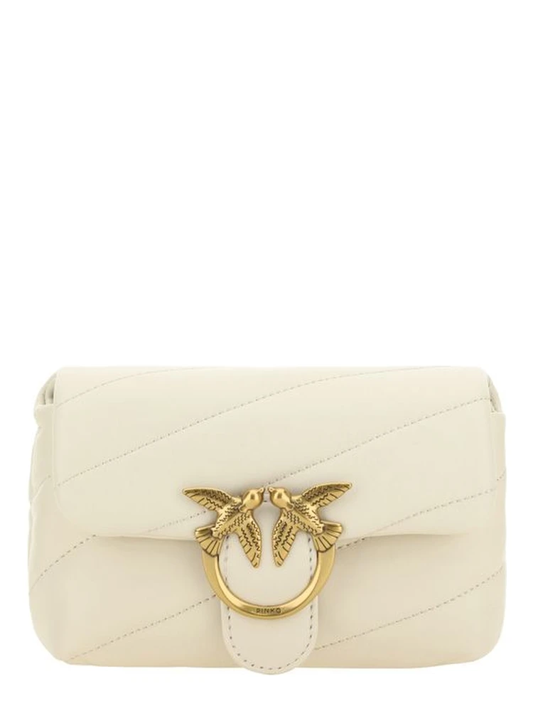 White Calf Leather Bos Taurus Shoulder Bag