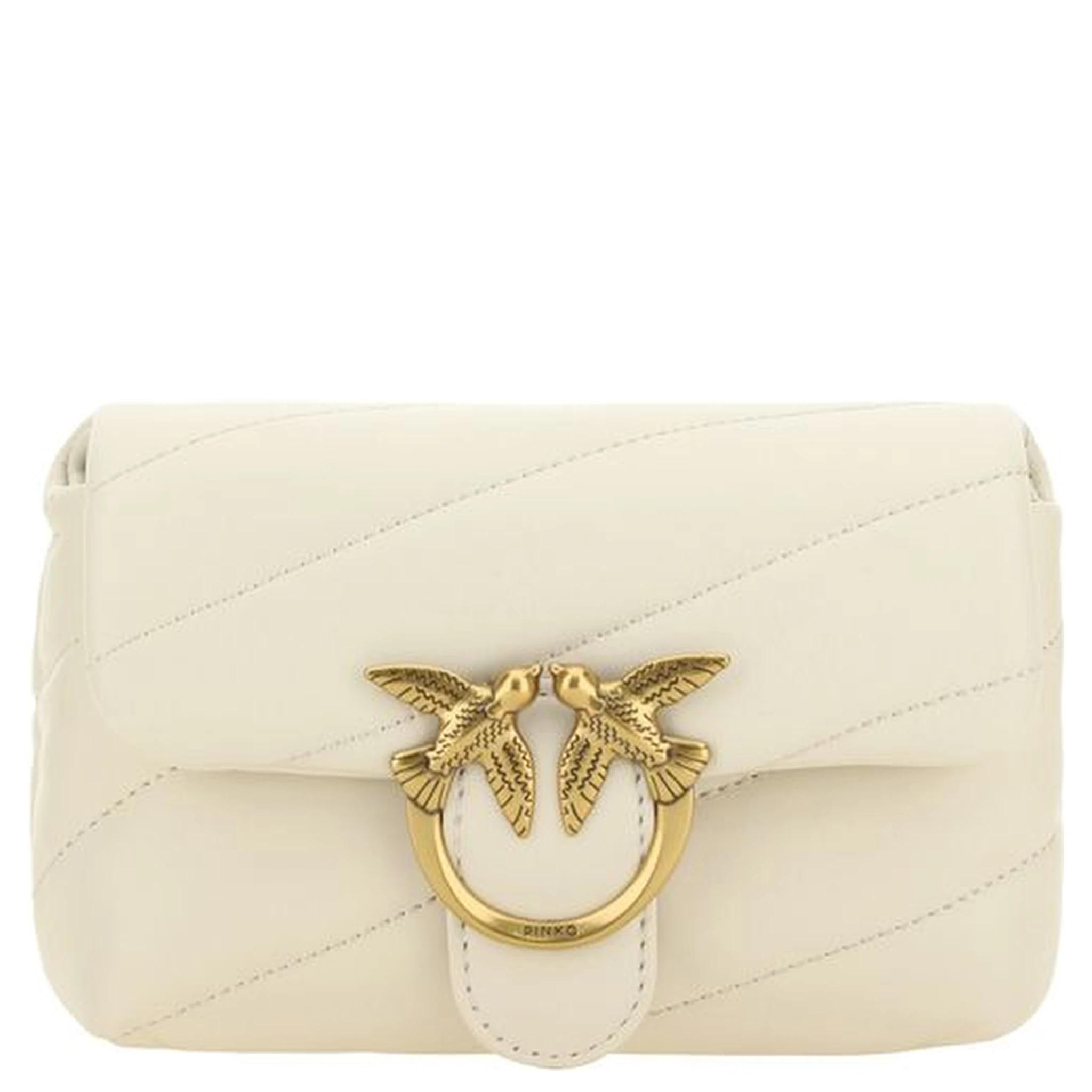 White Calf Leather Bos Taurus Shoulder Bag