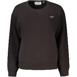 Black Cotton Women Sweater