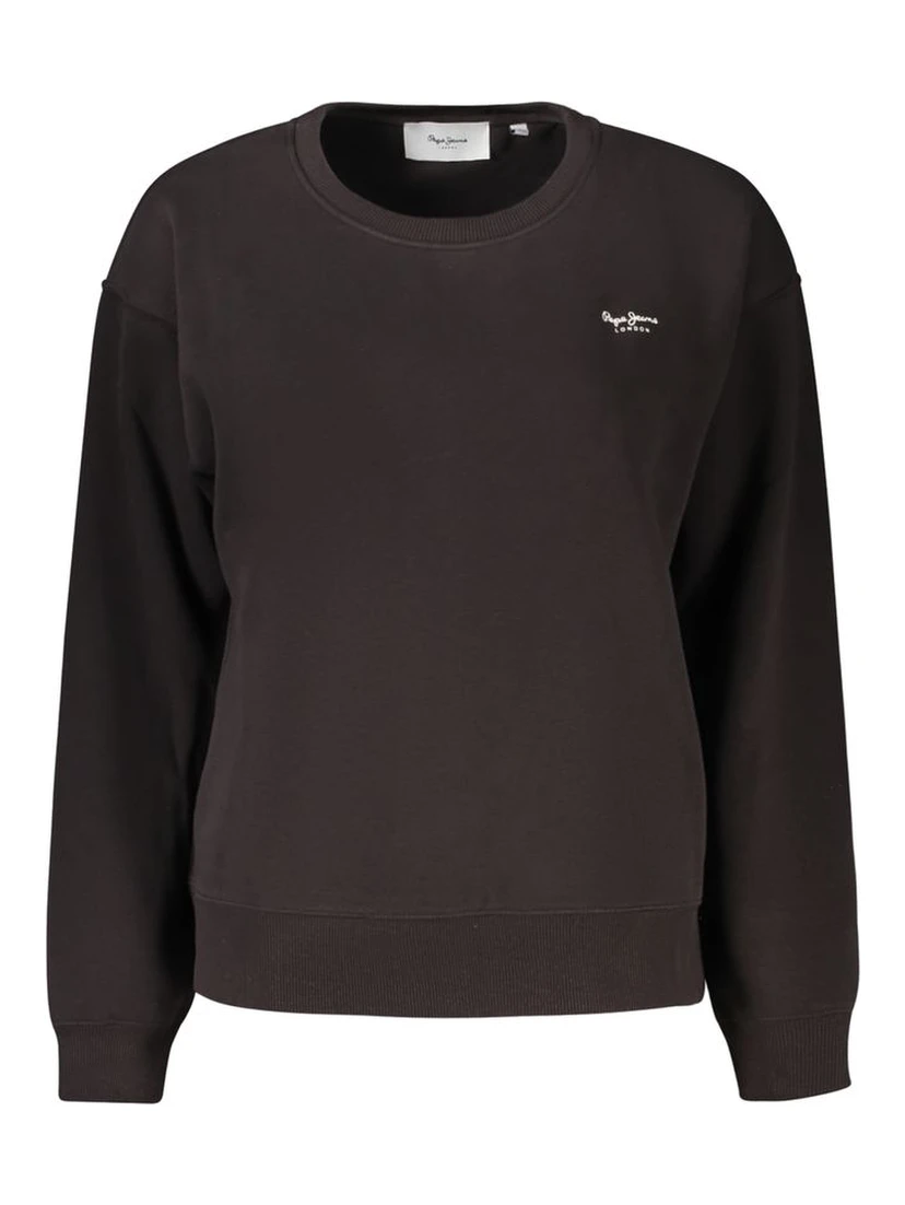 Black Cotton Women Sweater