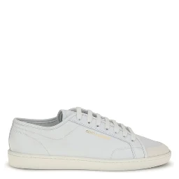 حذاء رياضي منخفض من جلد العجل الأبيض من بوس توروس