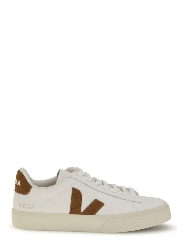 White Leather Low Top Sneakers