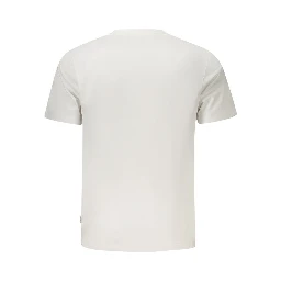 White Cotton Men T-Shirt