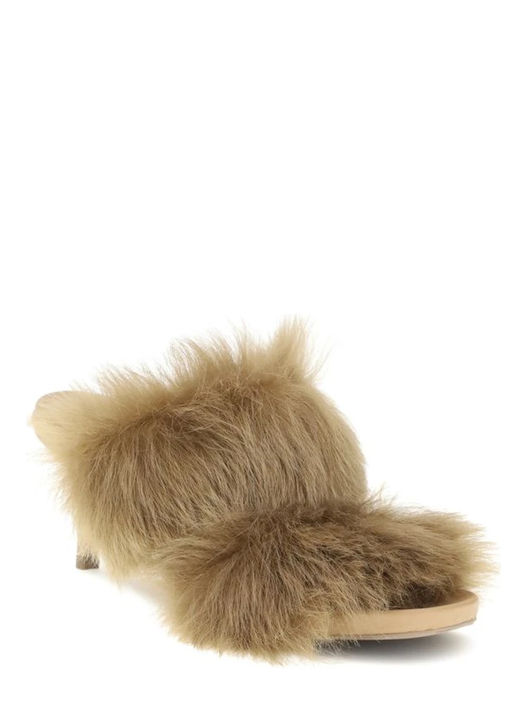 Beige Leather Stiletto Heel Sandals alternative