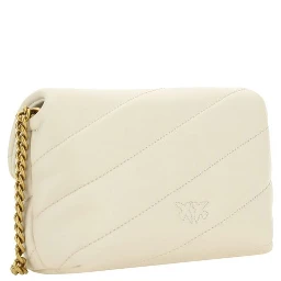 White Calf Leather Bos Taurus Shoulder Bag