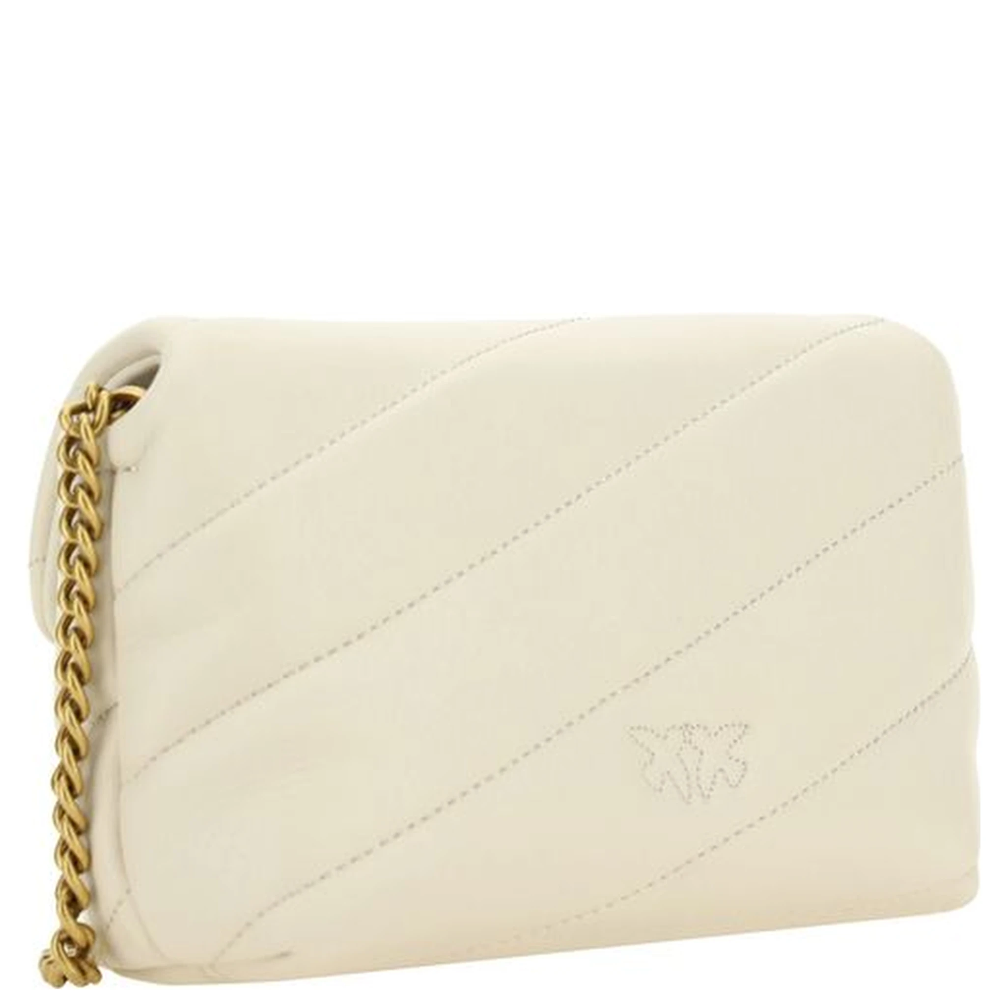 White Calf Leather Bos Taurus Shoulder Bag