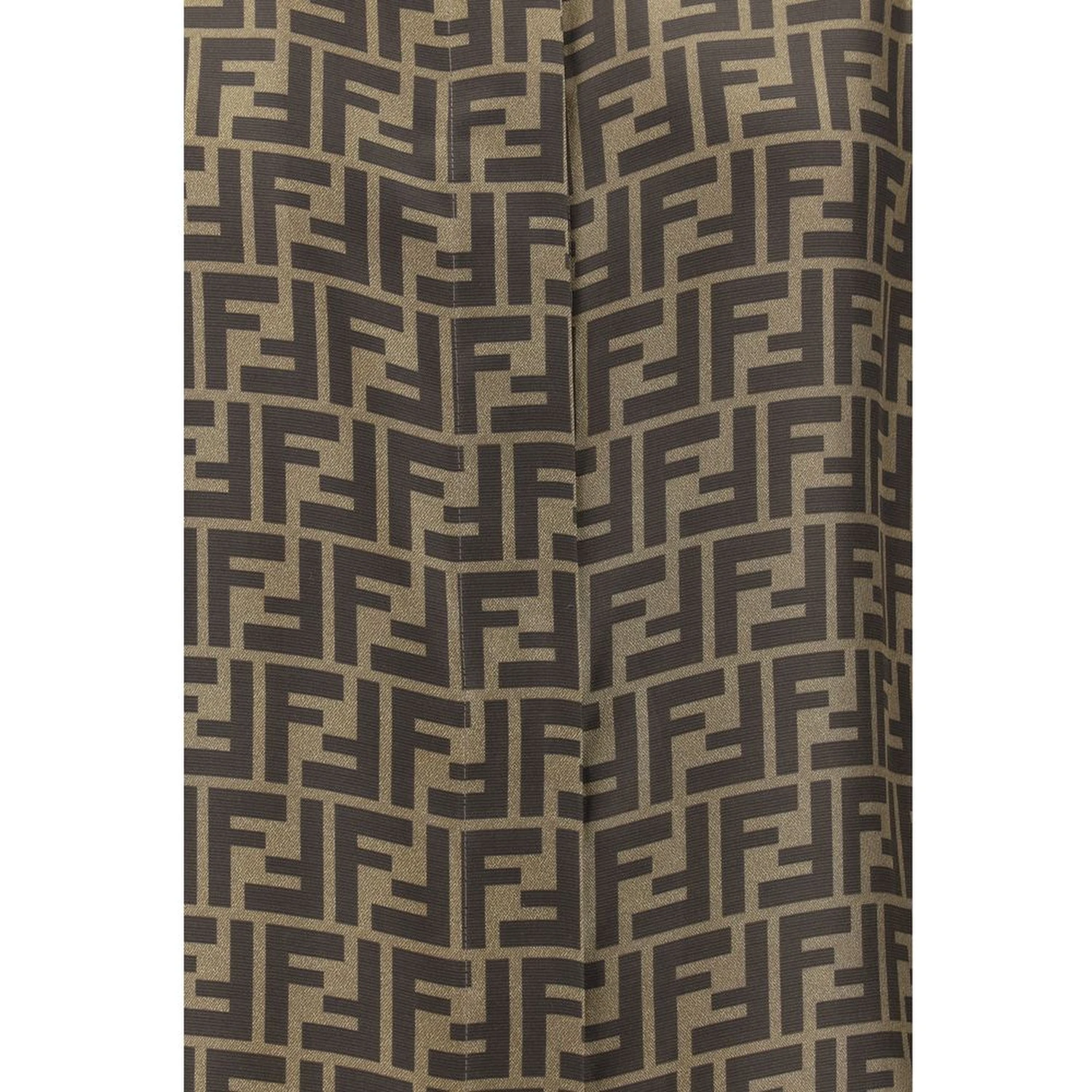 Brown Silk Pattern Shirt