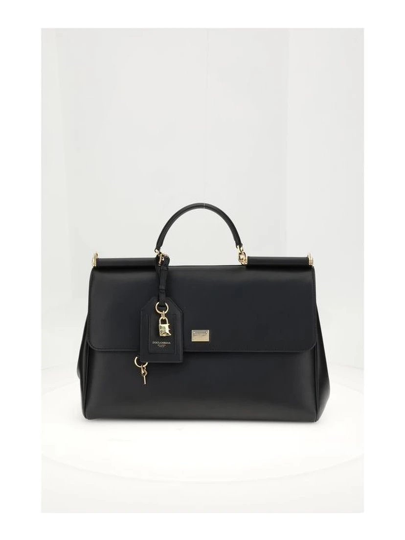 Black Calf Leather Bos Taurus Shoulder Bag