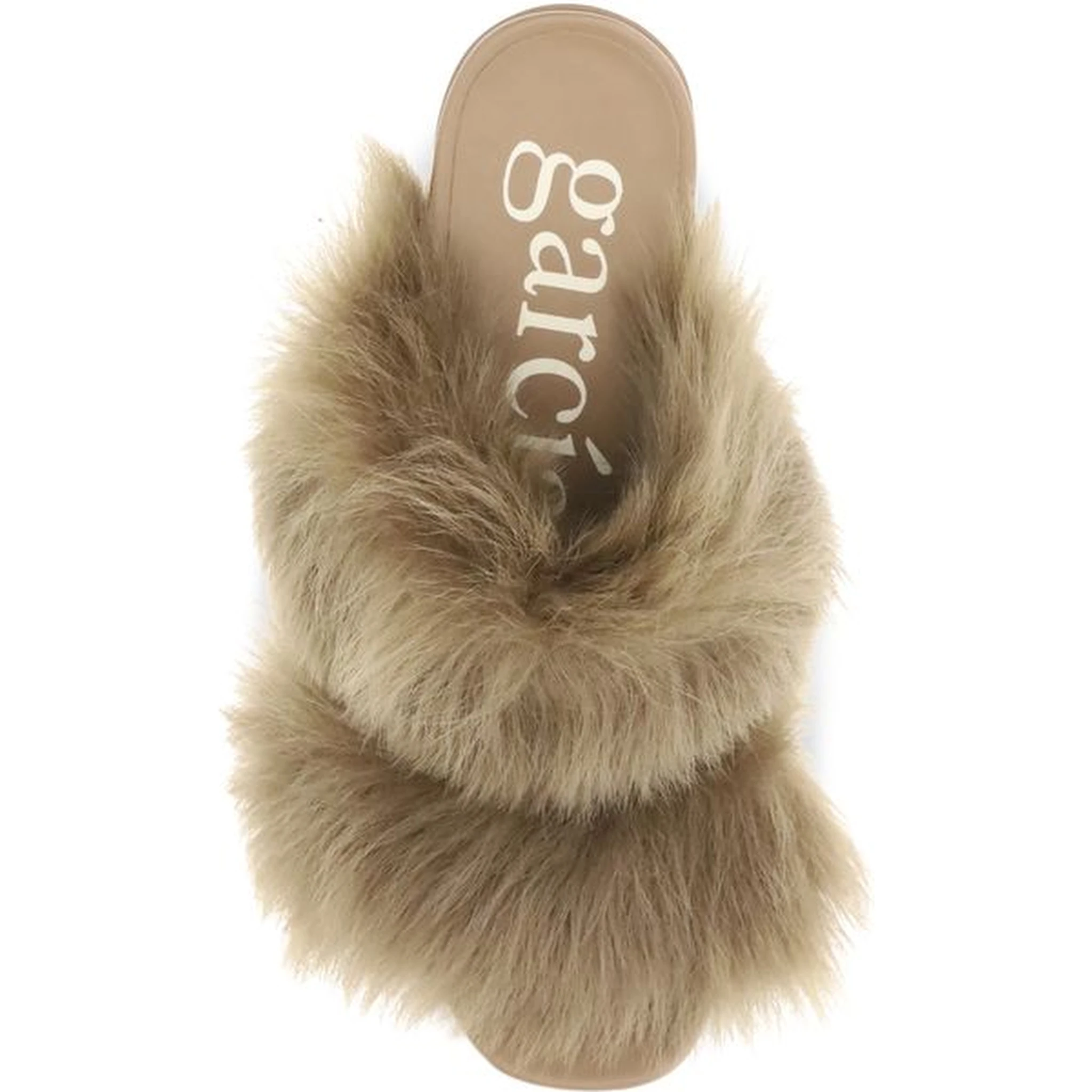 Beige Leather Stiletto Heel Sandals