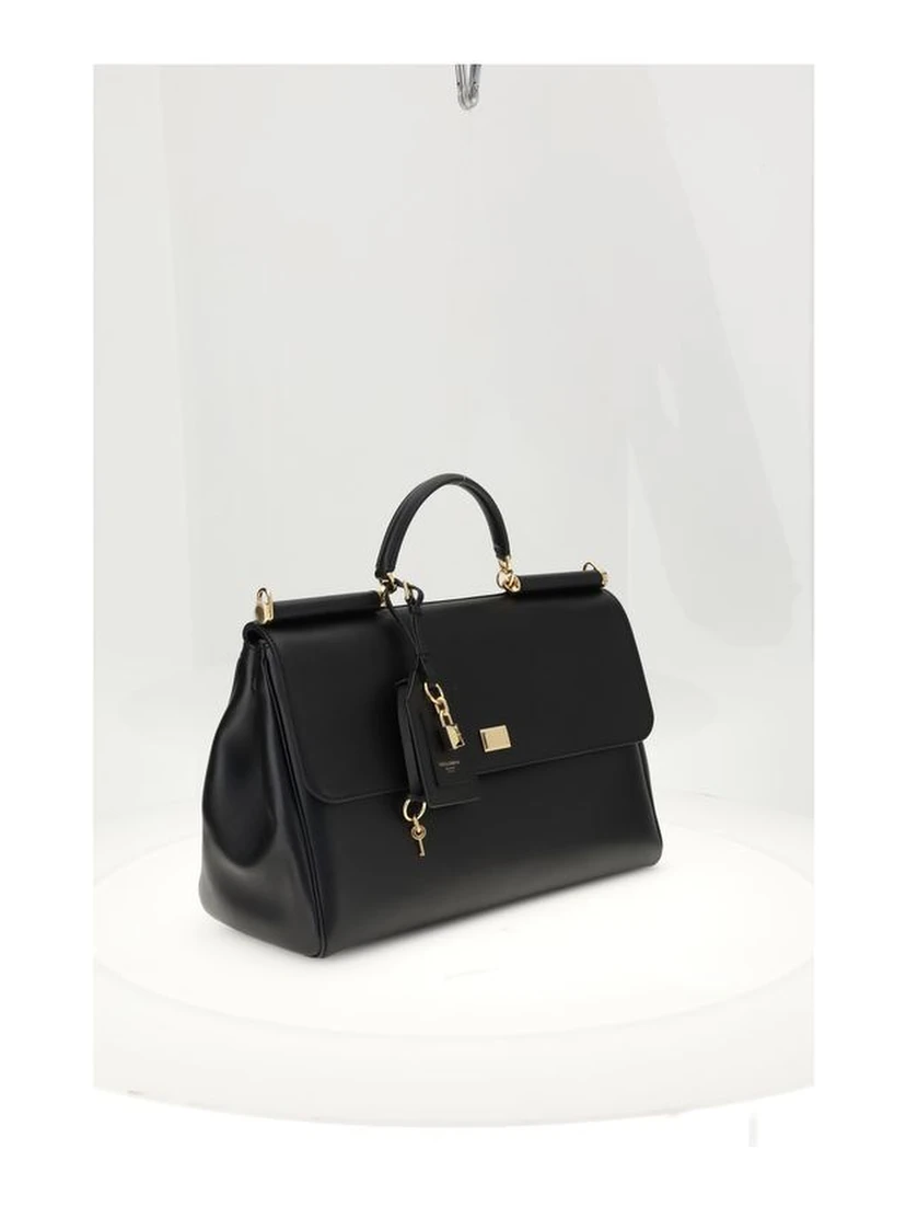 Black Calf Leather Bos Taurus Shoulder Bag