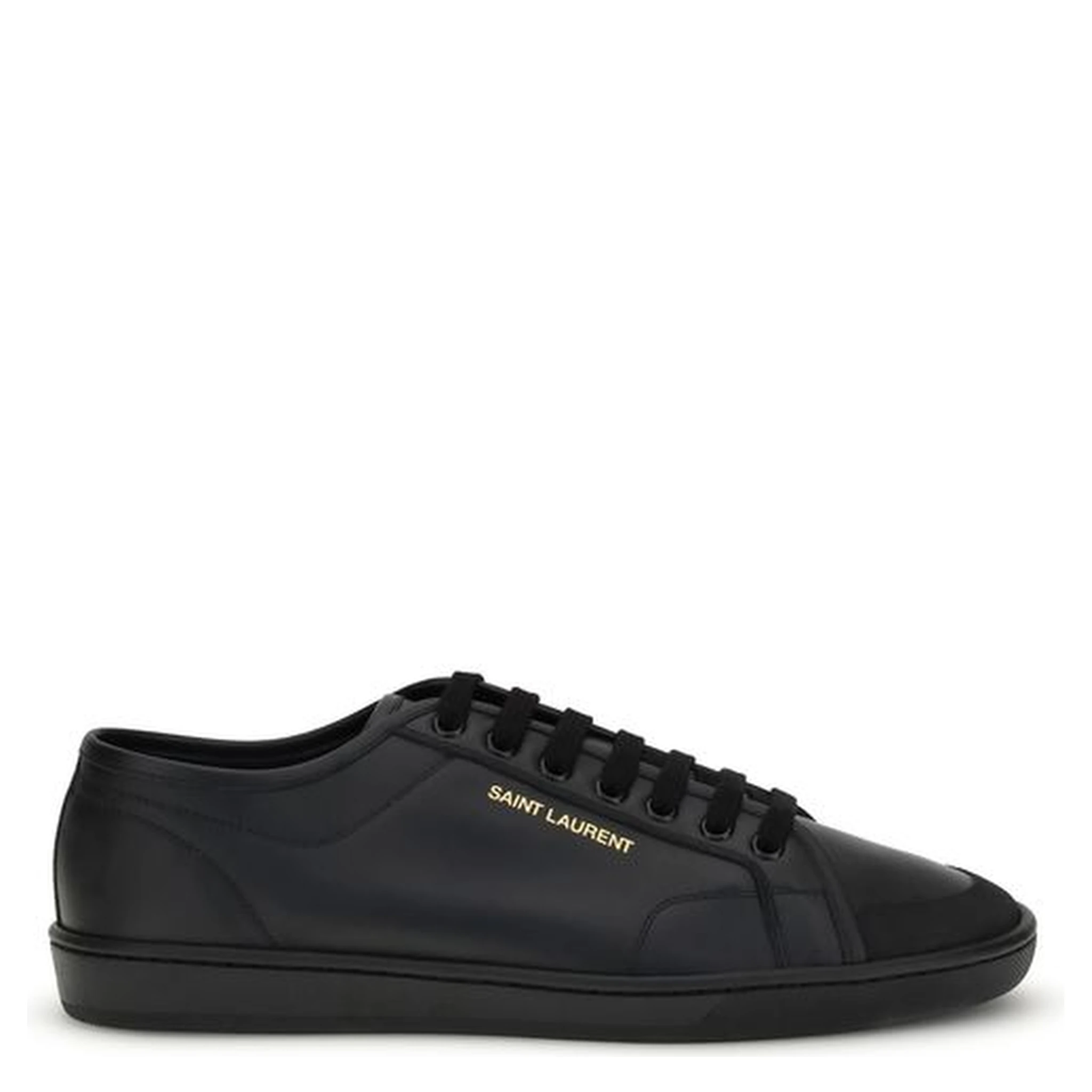 Black Calf Leather Bos Taurus Low Top Sneakers
