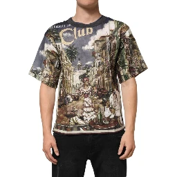 Palermo Jazz Club Linen Crew Neck Men T-shirt