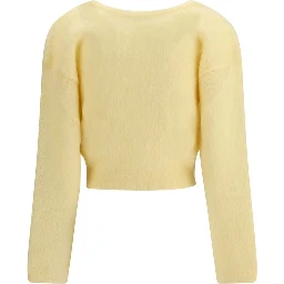 Yellow Mohair Cardigan