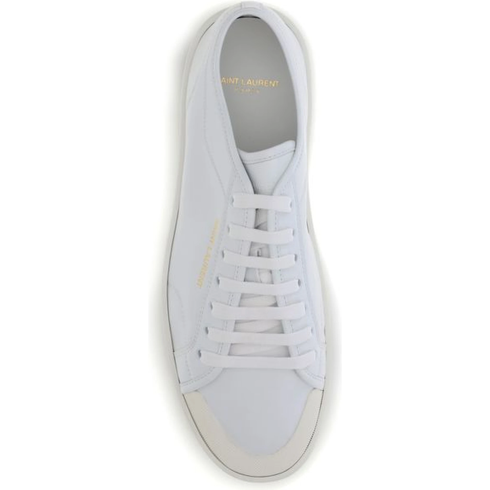 حذاء رياضي منخفض من جلد العجل الأبيض من بوس توروس