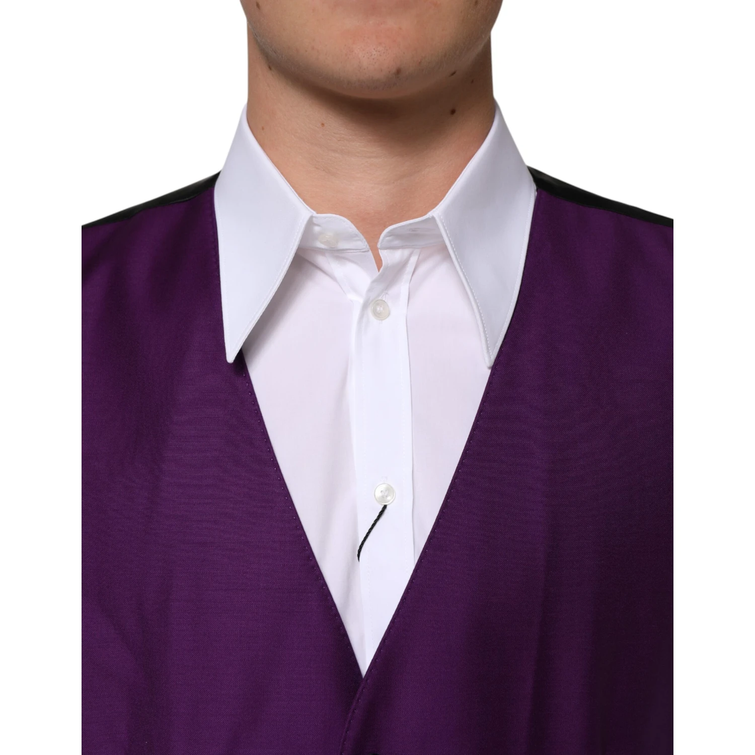 Purple Wool Dress Formal Waistcoat Vest