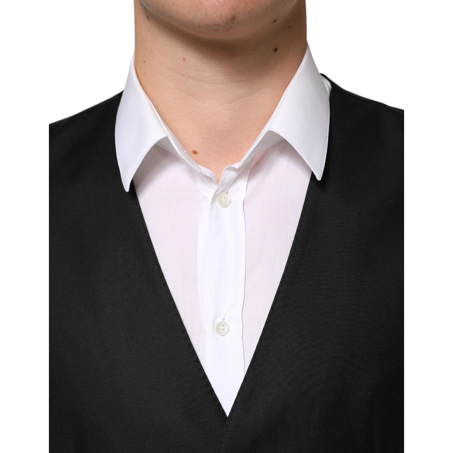 Black Wool Dress Formal Men Waistcoat Vest