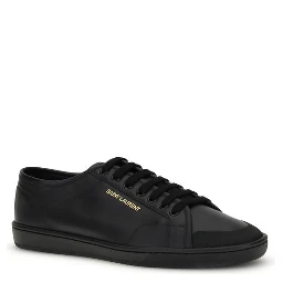 Black Calf Leather Bos Taurus Low Top Sneakers