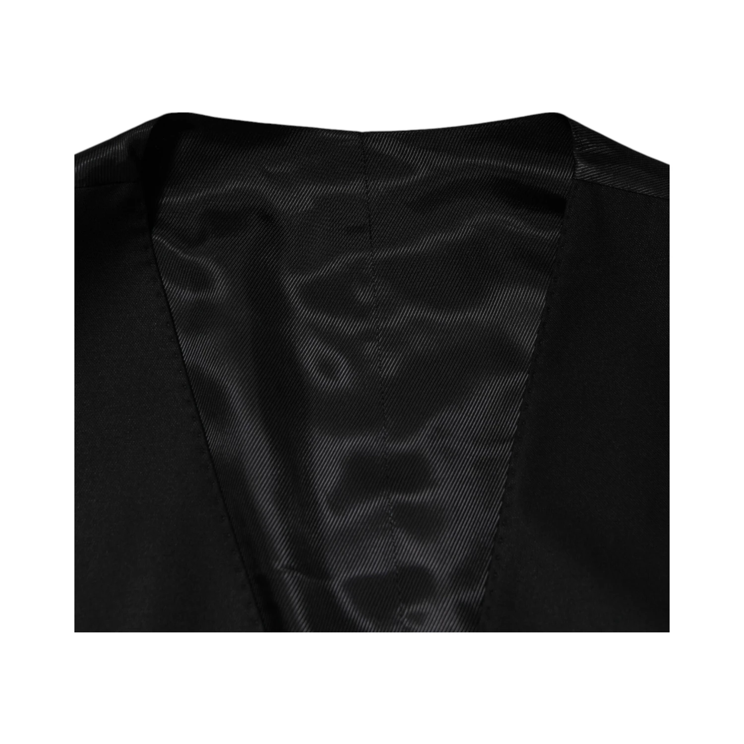 Black Wool Dress Formal Men Waistcoat Vest