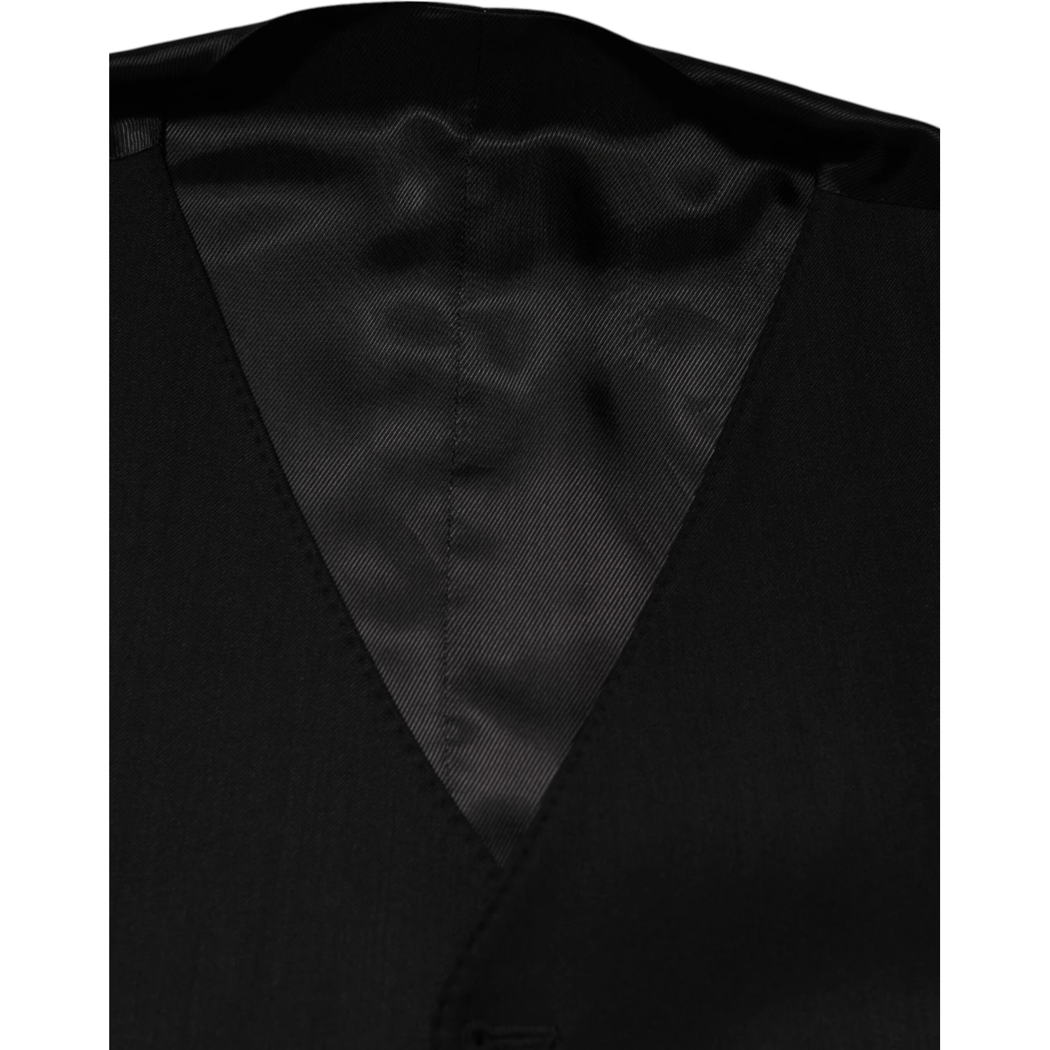Black Wool Dress Formal Men Waistcoat Vest