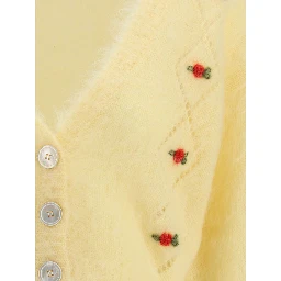Yellow Mohair Cardigan