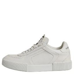 White Miami Leather Low Top Sneakers Shoes