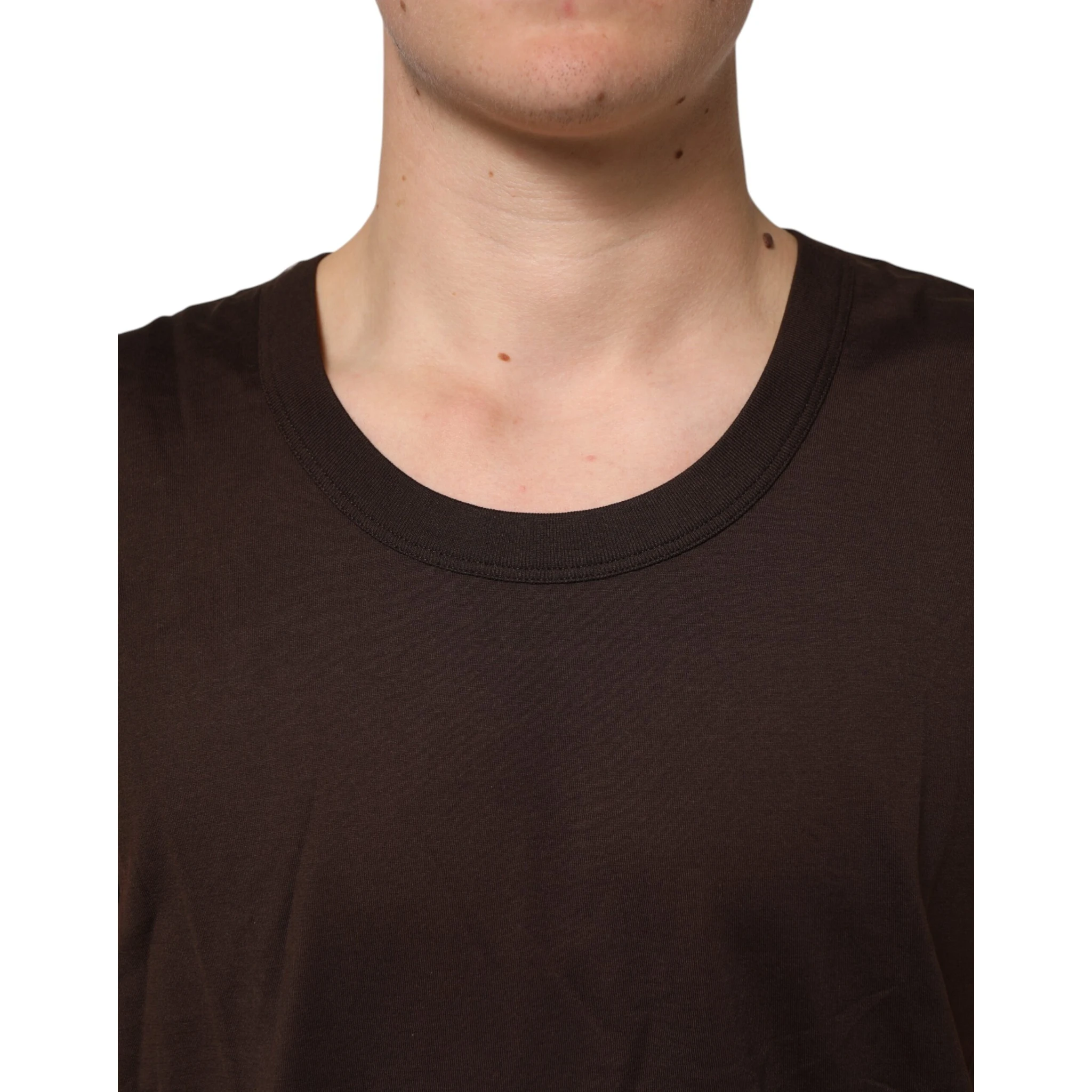 Brown Cotton Sleeveless Underwear Men Tank Top